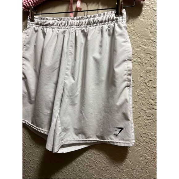 Gymshark White Athletic Shorts Men’s Size Medium - Picture 3 of 14
